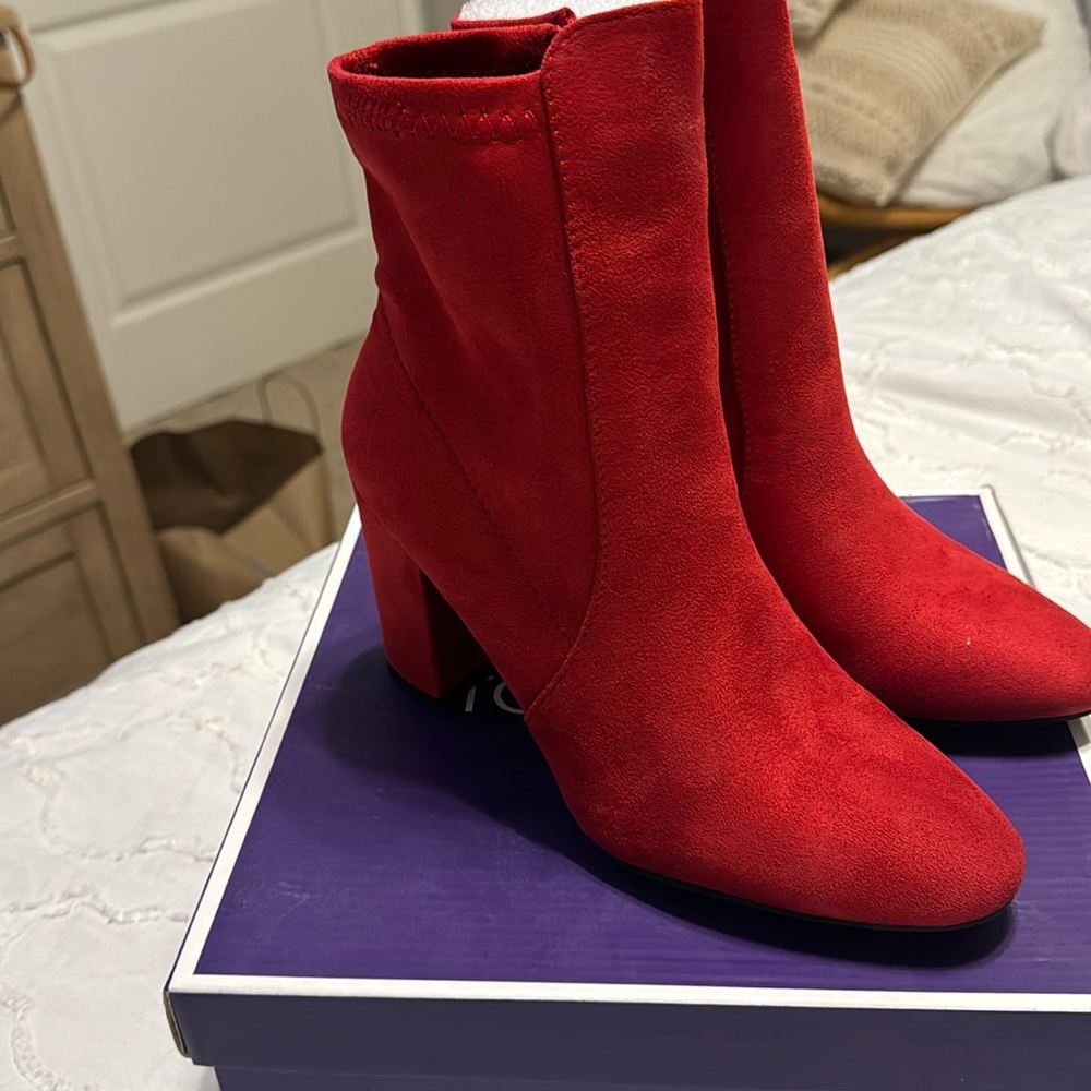 Top Moda Red Boots